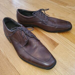 Banana Republic Mens size 11.5M Leather Dress Shoes Oxfords Dark Brown Old Money